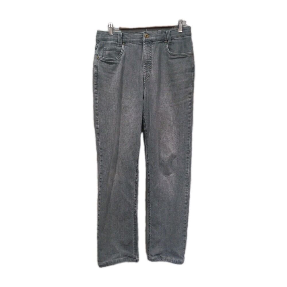 Hiltl Mens Gray Wash Jeans Size 32x29 READ 5 Pocket Denim Relaxed Fit